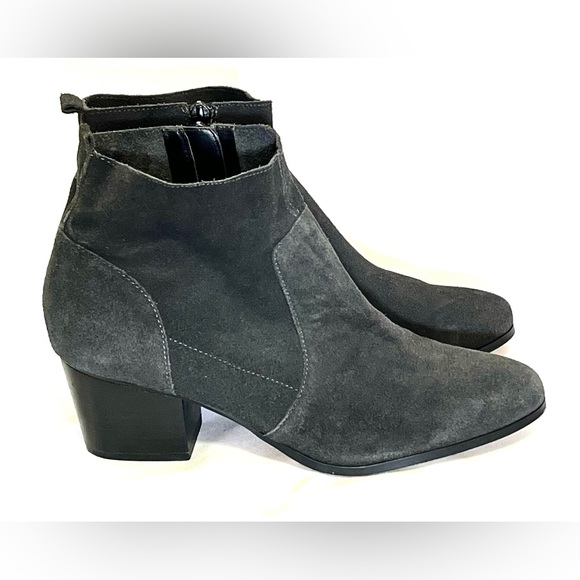Crown Vintage Saleen Gray Suede Ankle Boots Size 10 - Picture 5 of 10